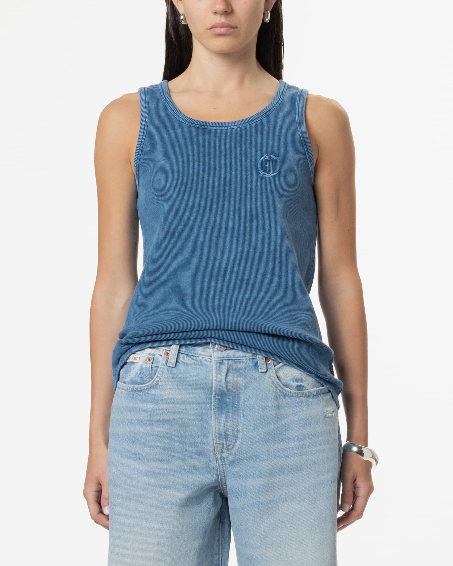 Just Cavalli Top Just Cavalli 78PAHE20 Azul