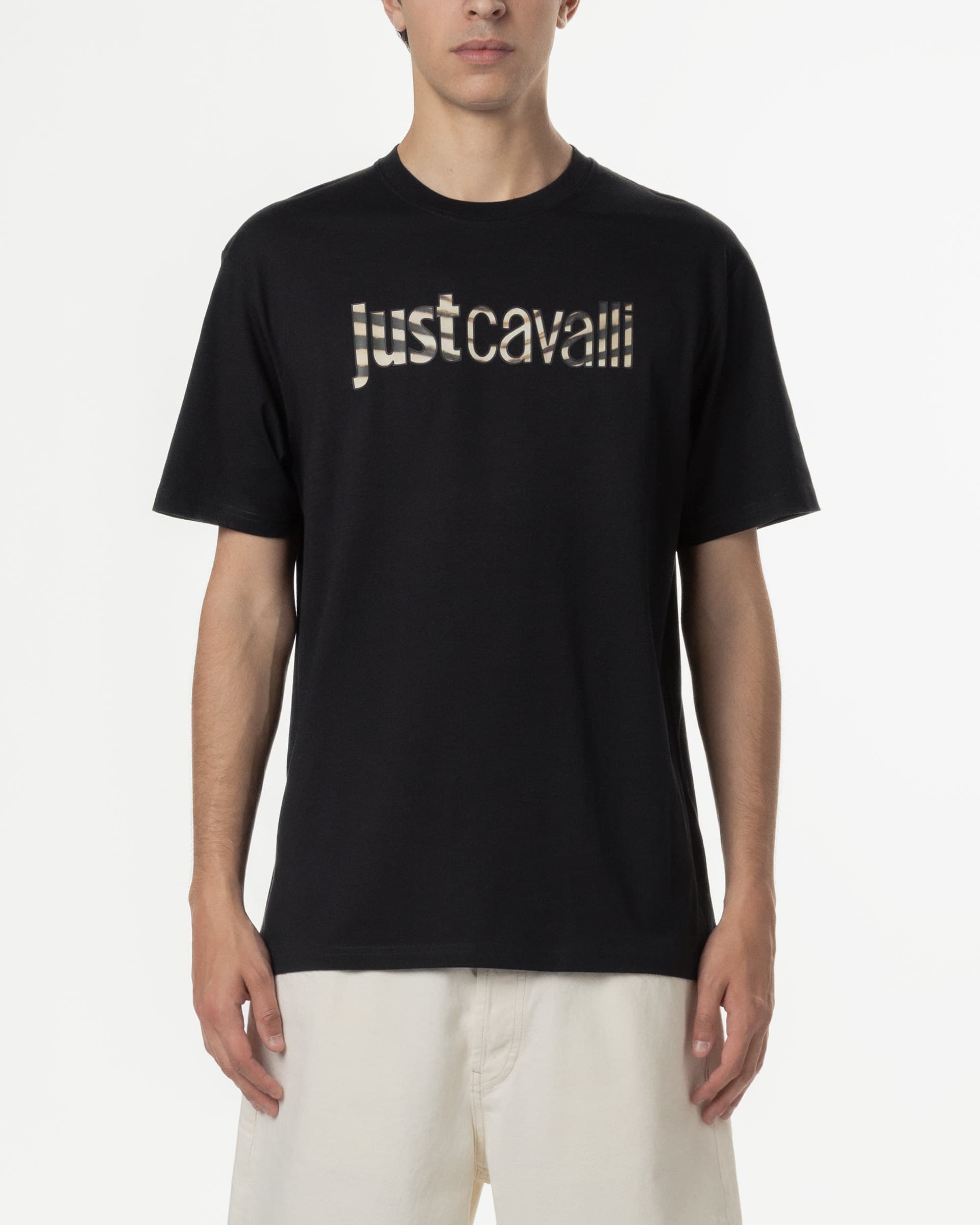 Just Cavalli T-shirt Just Cavalli 78OAHE21 Preto