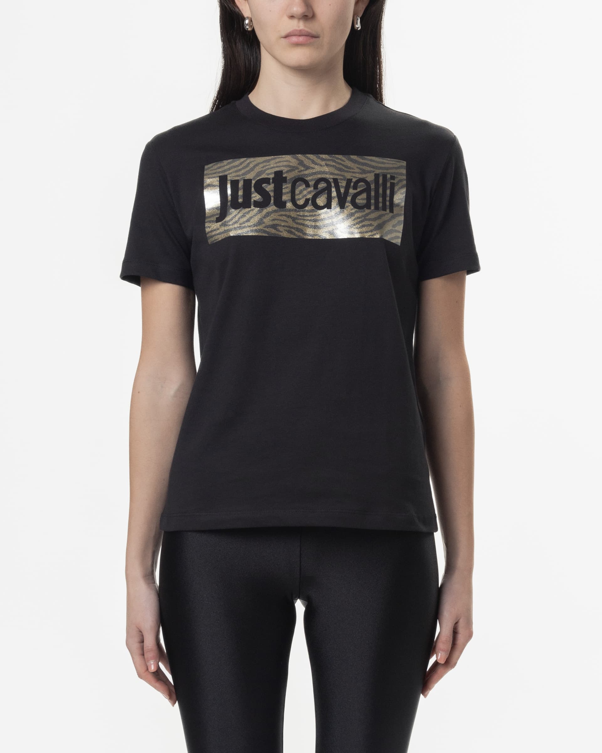Just Cavalli T-shirt Just Cavalli 78PAHT15 Preto