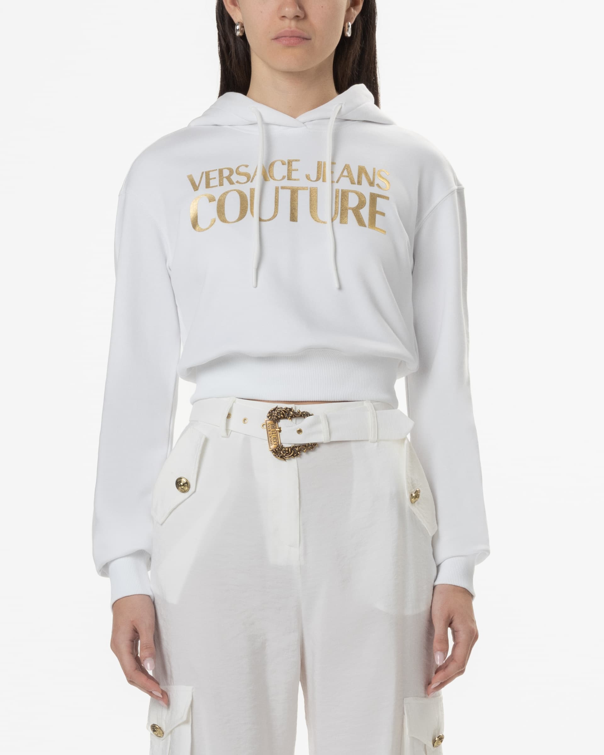 Versace Jeans Couture Hoodie Versace Jeans Couture 78HAIT01 Branco