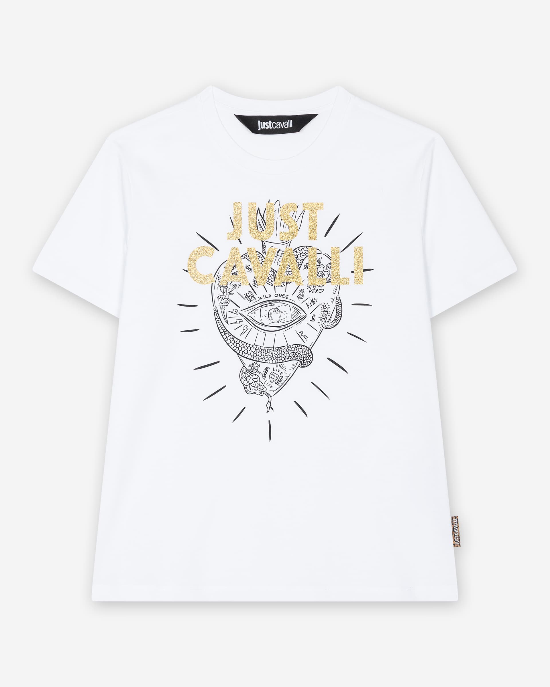 Just Cavalli T-shirt Just Cavalli 79PAHE04 Branco