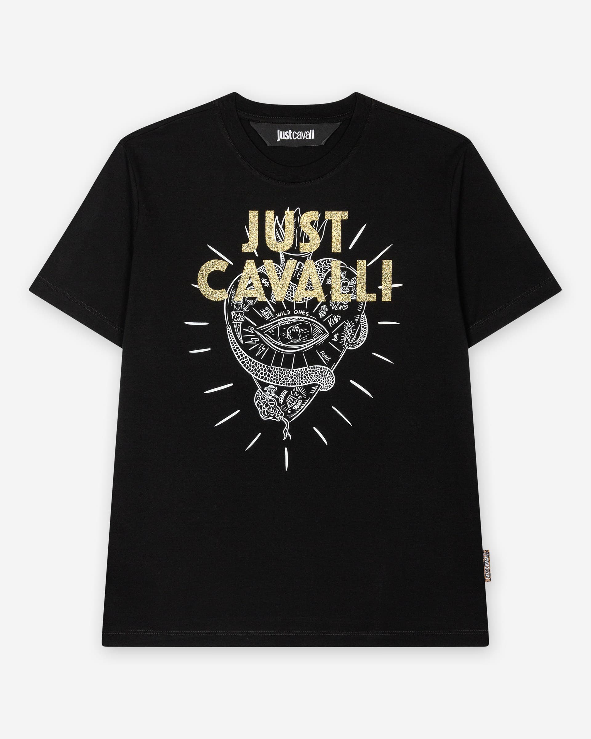 Just Cavalli T-shirt Just Cavalli 79PAHE04 Preto