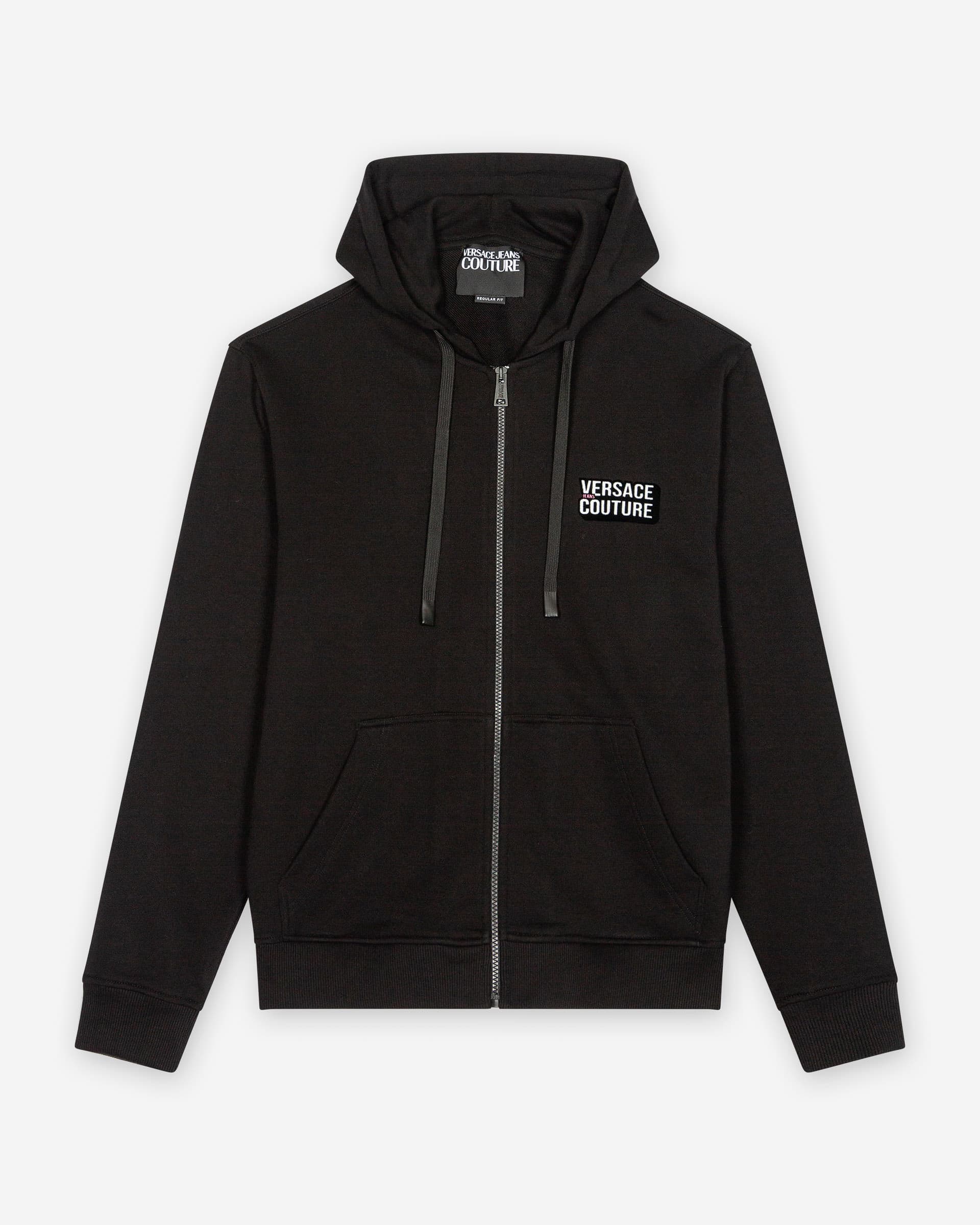 Versace Jeans Couture Casaco com capuz Versace Jeans Couture Hoodie Pocket VJC Preto