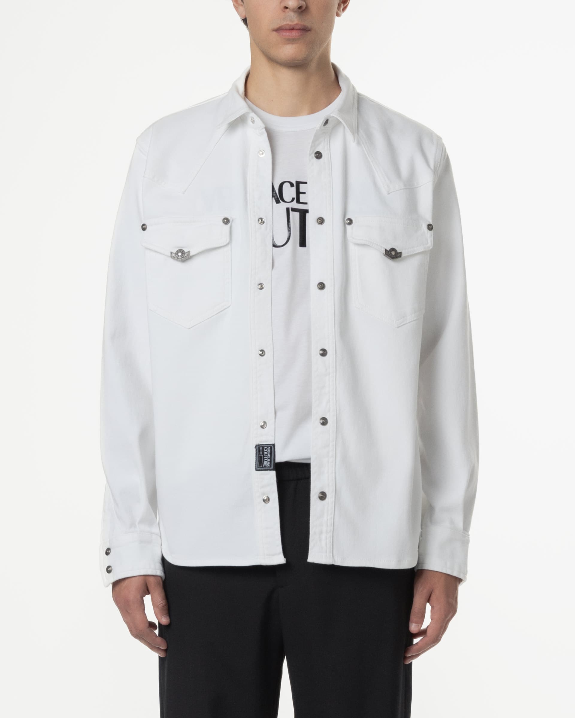 Versace Jeans Couture Camisa Versace Jeans Couture 78GAL250 Branco