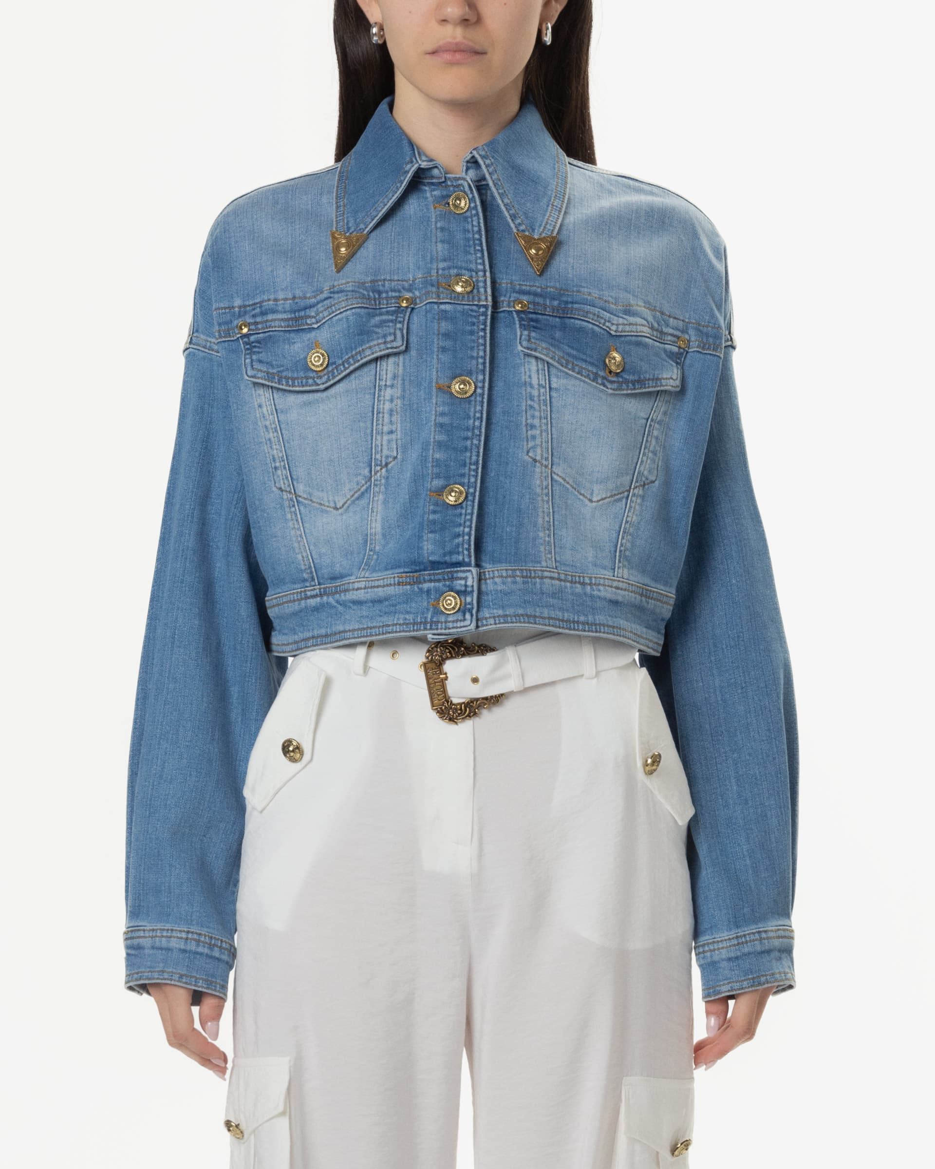 Versace Jeans Couture Casaco de ganga Versace Jeans Couture 78HAS450 Azul