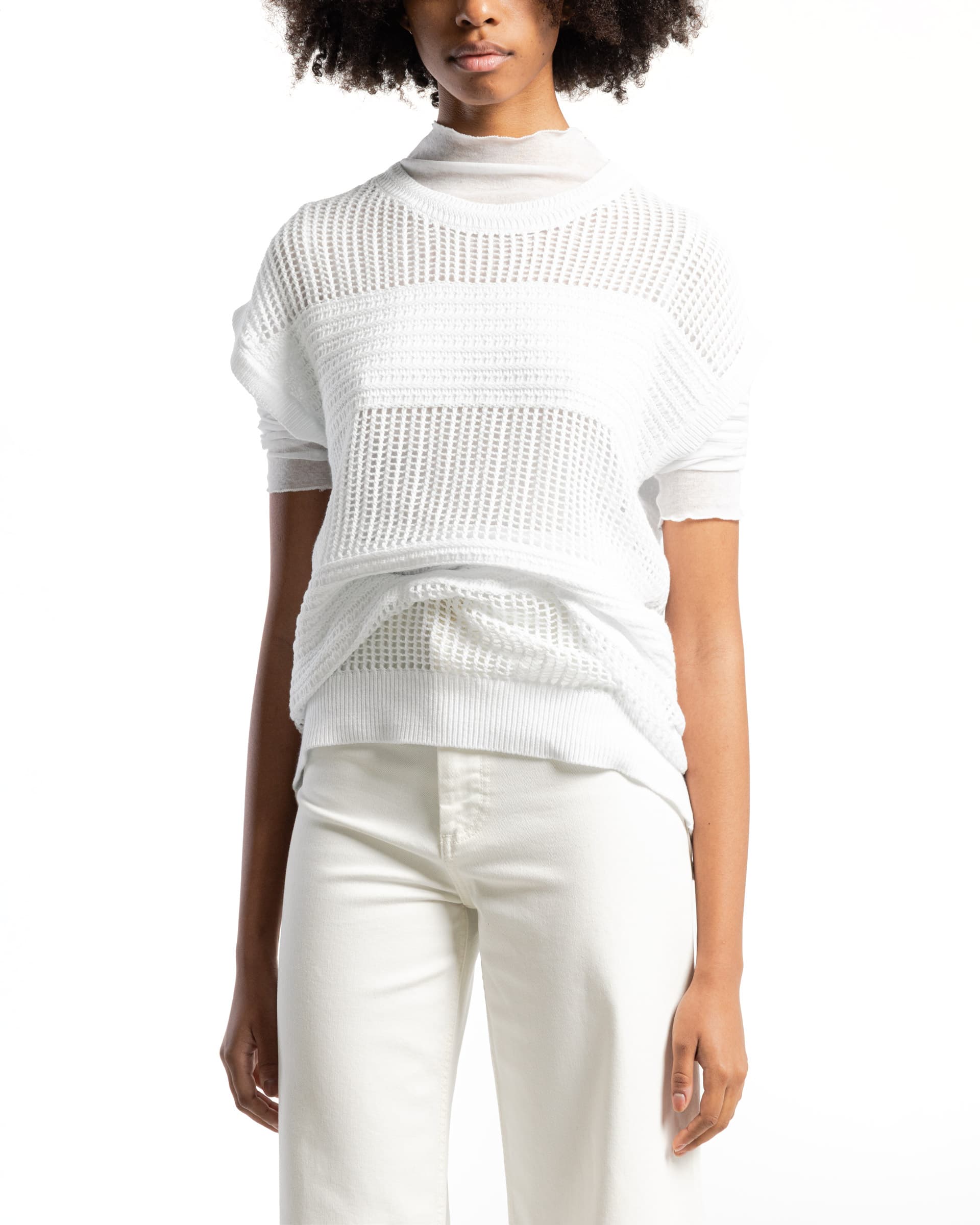 Armani Exchange T-shirt comprida Armani Exchange 3DYH1N Branco