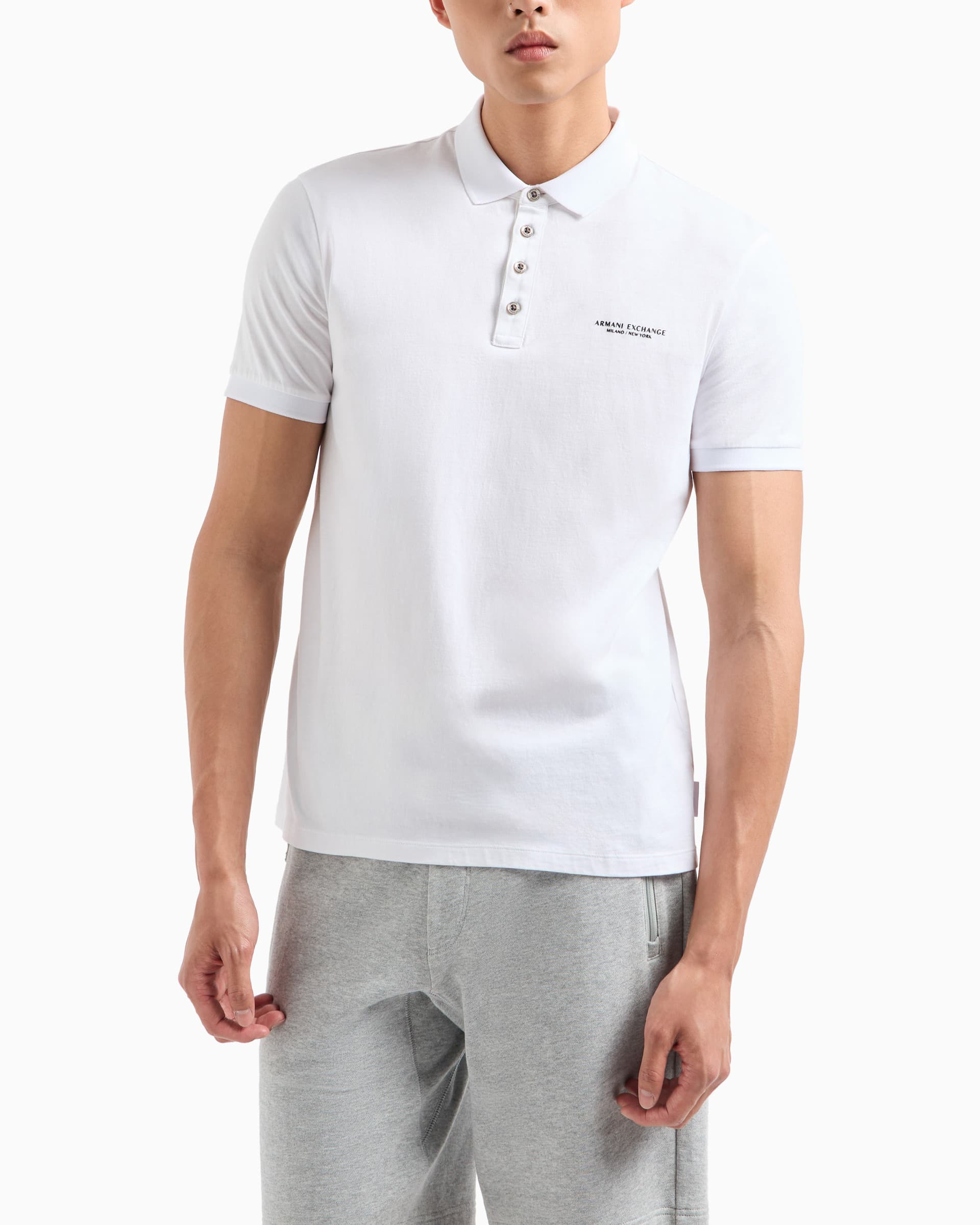Armani Exchange Polo Armani Exchange 8NZF80 Z8H4Z Branco