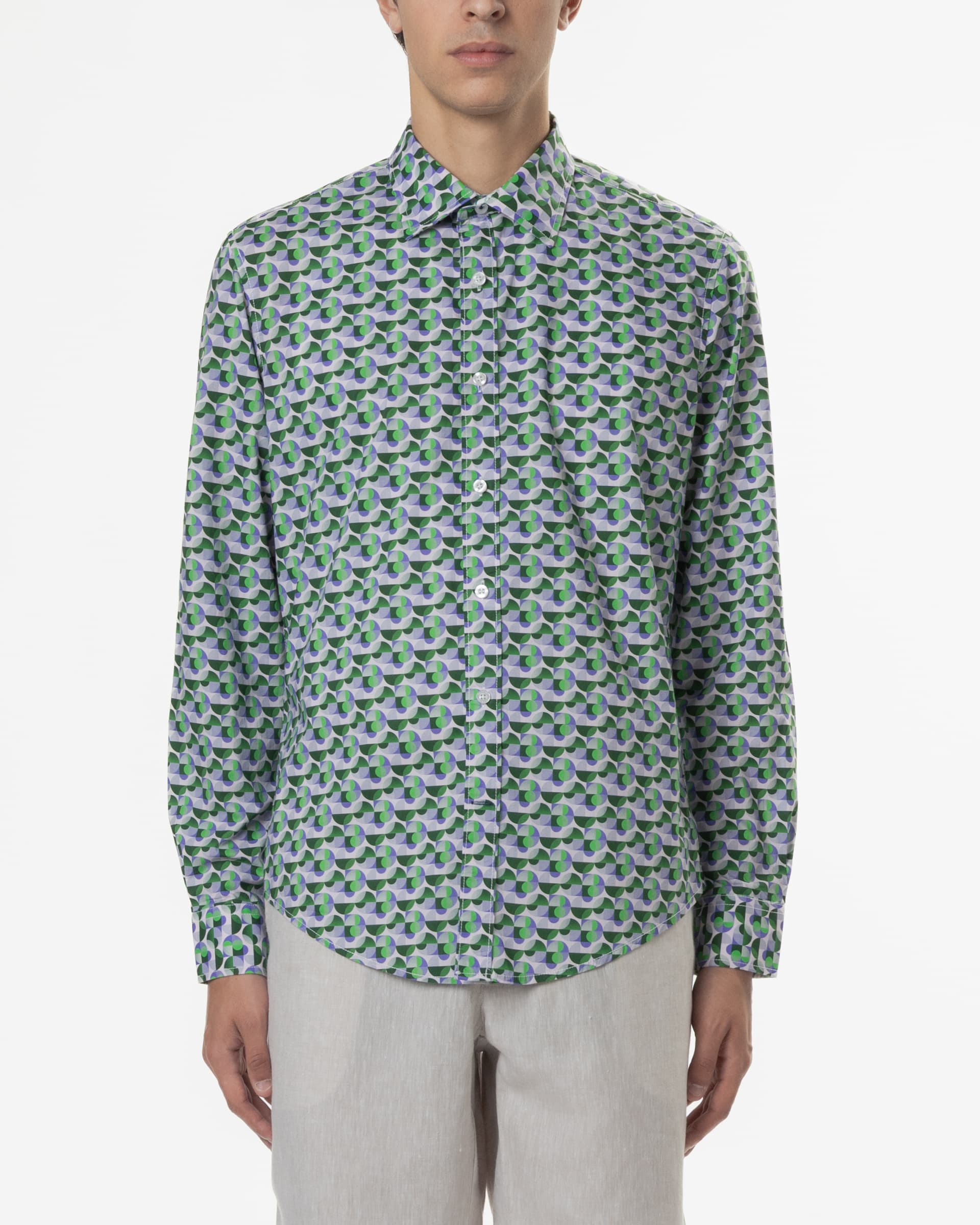 Ganesh Camisa Ganesh G75700M Verde