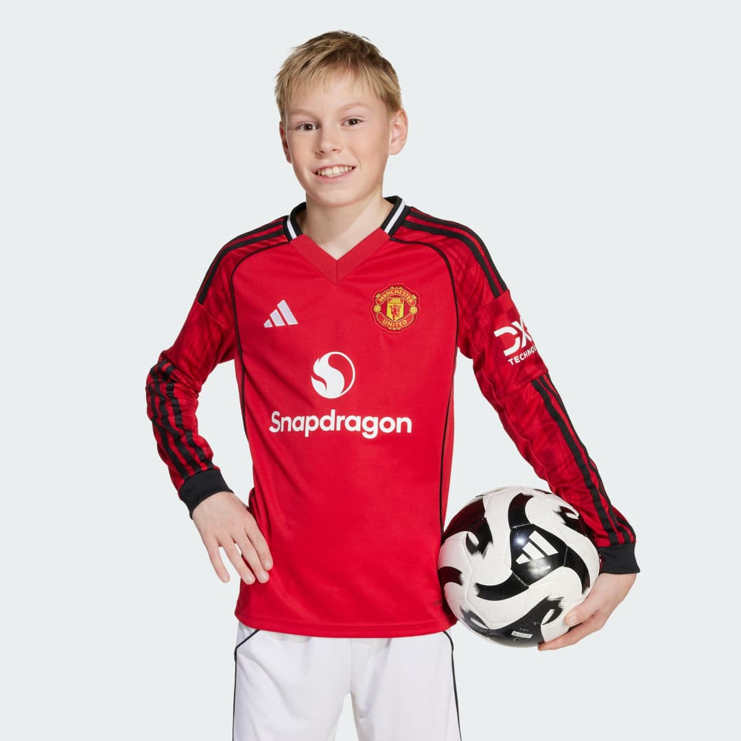 Adidas Manchester United 25/26 Long Sleeve Hjemmetrøye