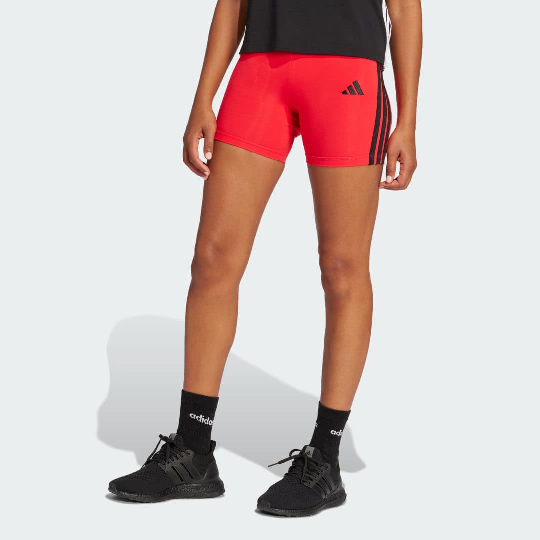 Adidas Essentials 3-Stripes High Waisted Biker Shorts