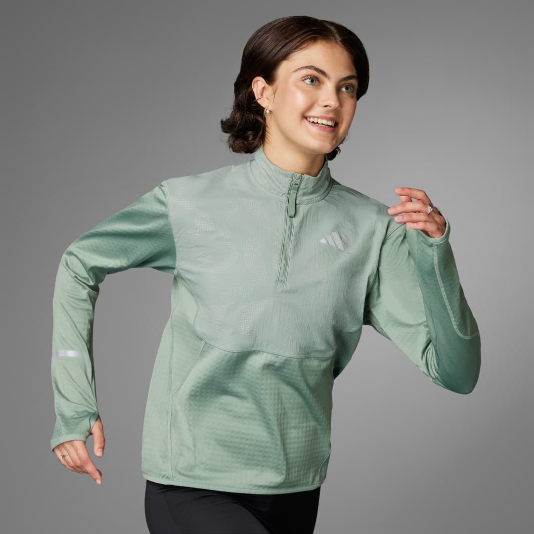 Adidas Ultimate Hi Vis Reflective 1/2-Zip Overdel