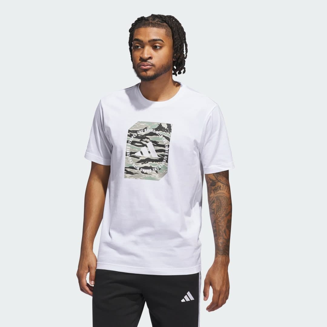 Adidas Camo Shape Graphic T-skjorte