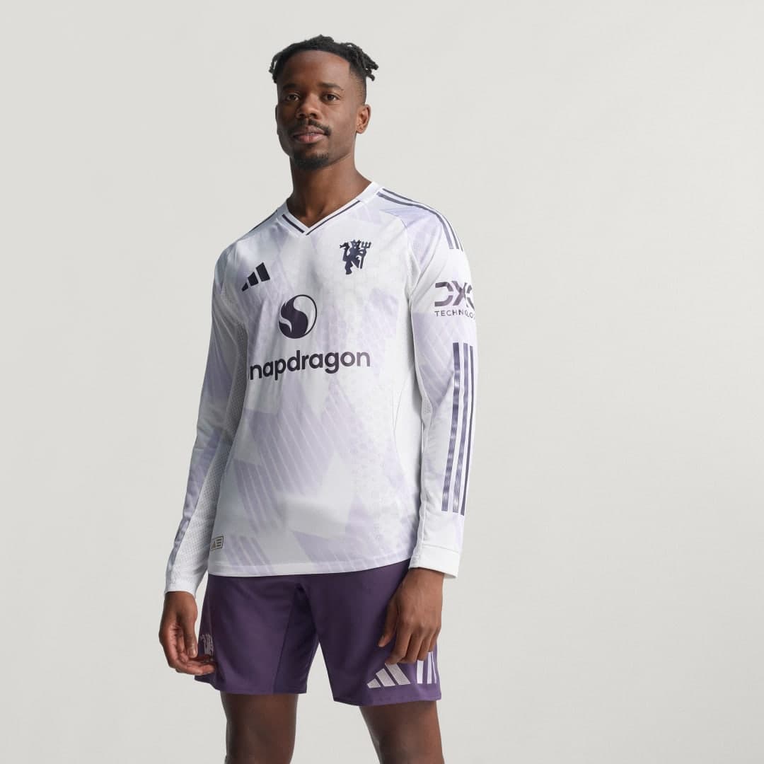 Manchester United 25/26 Long Sleeve Away Authentic Trøye