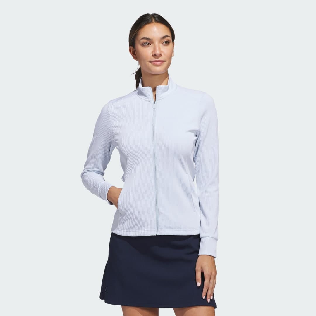 Adidas Performance Textured Full-Zip Jakke