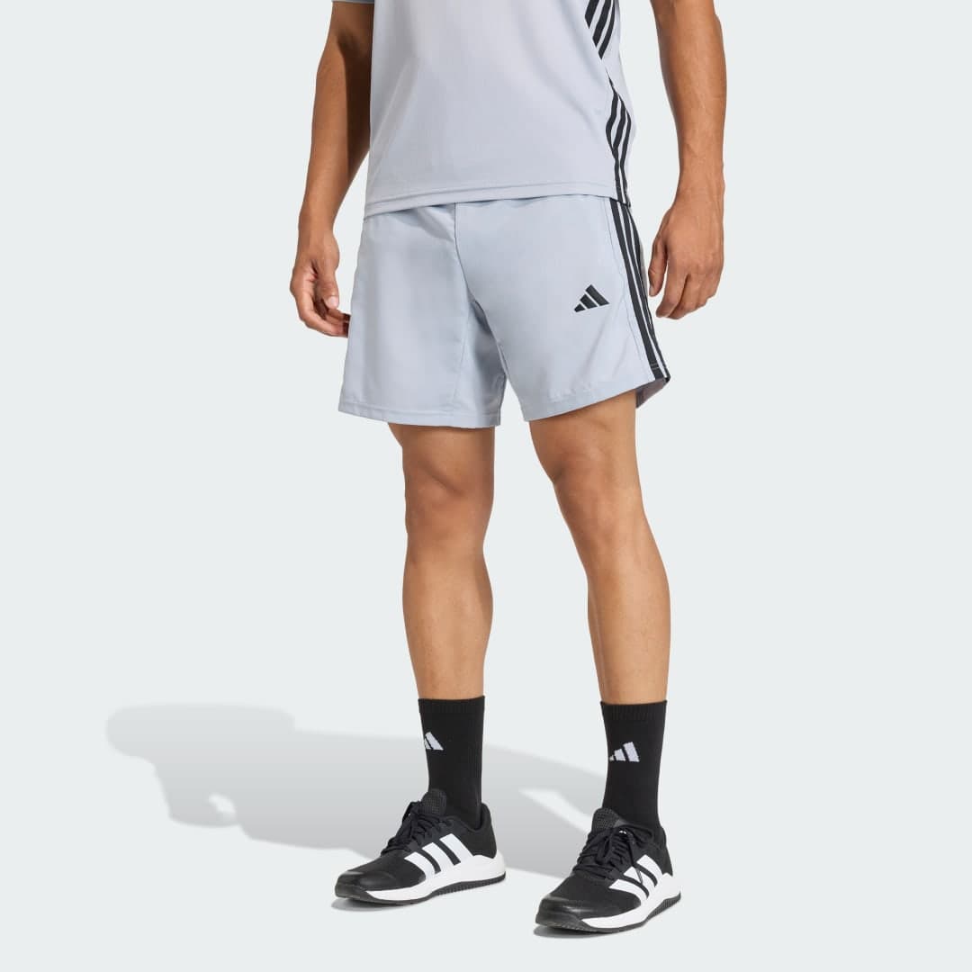 WORKOUT ESSENTIALS BASE 3 STRIPES WOVEN SHORTS