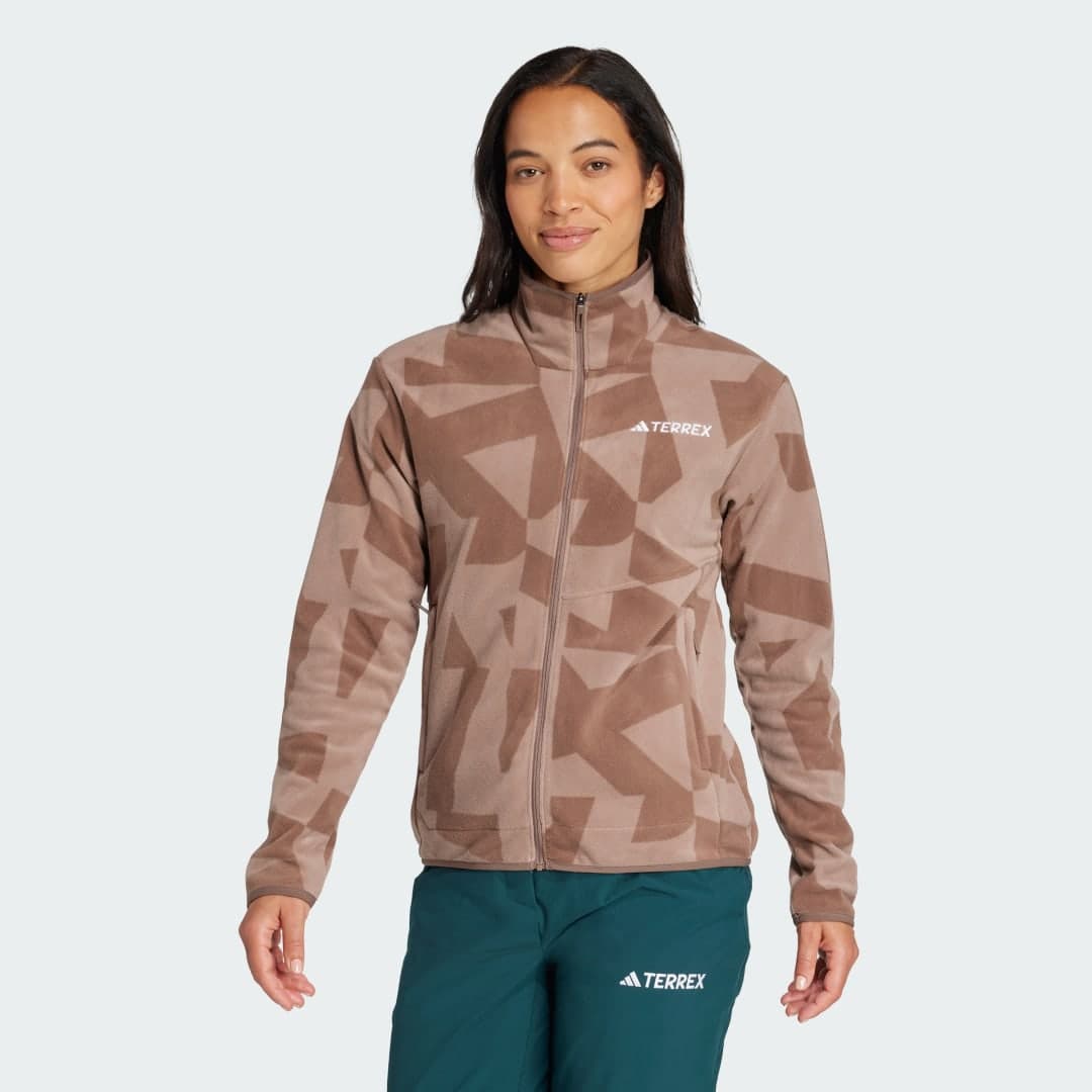 Adidas Terrex Multi Printed Full-Zip Fleece Jakke