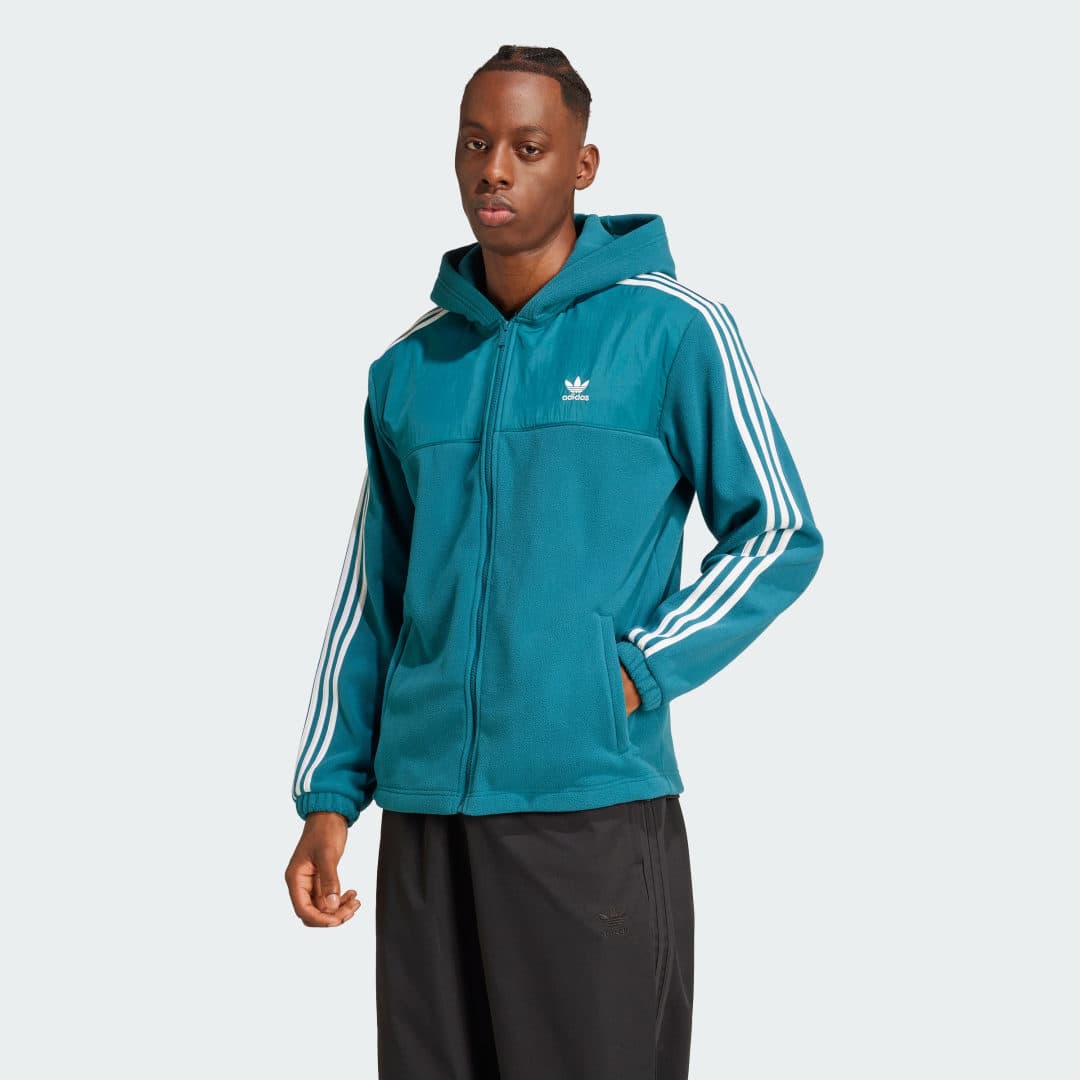 Adidas Adicolor 3-Stripes Teddy Fleece Hettegenser
