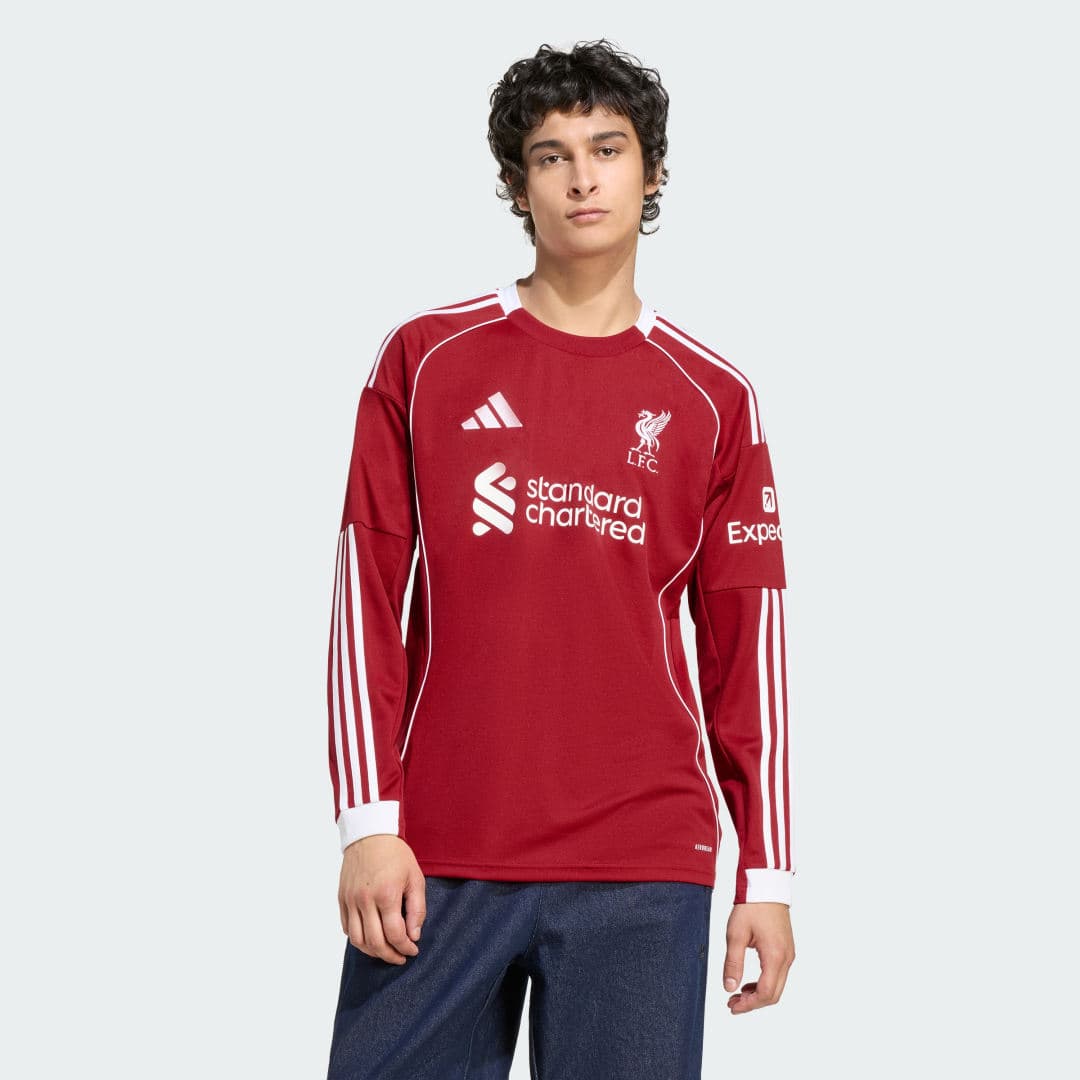Adidas Liverpool FC 25/26 Long Sleeve Hjemmetrøye