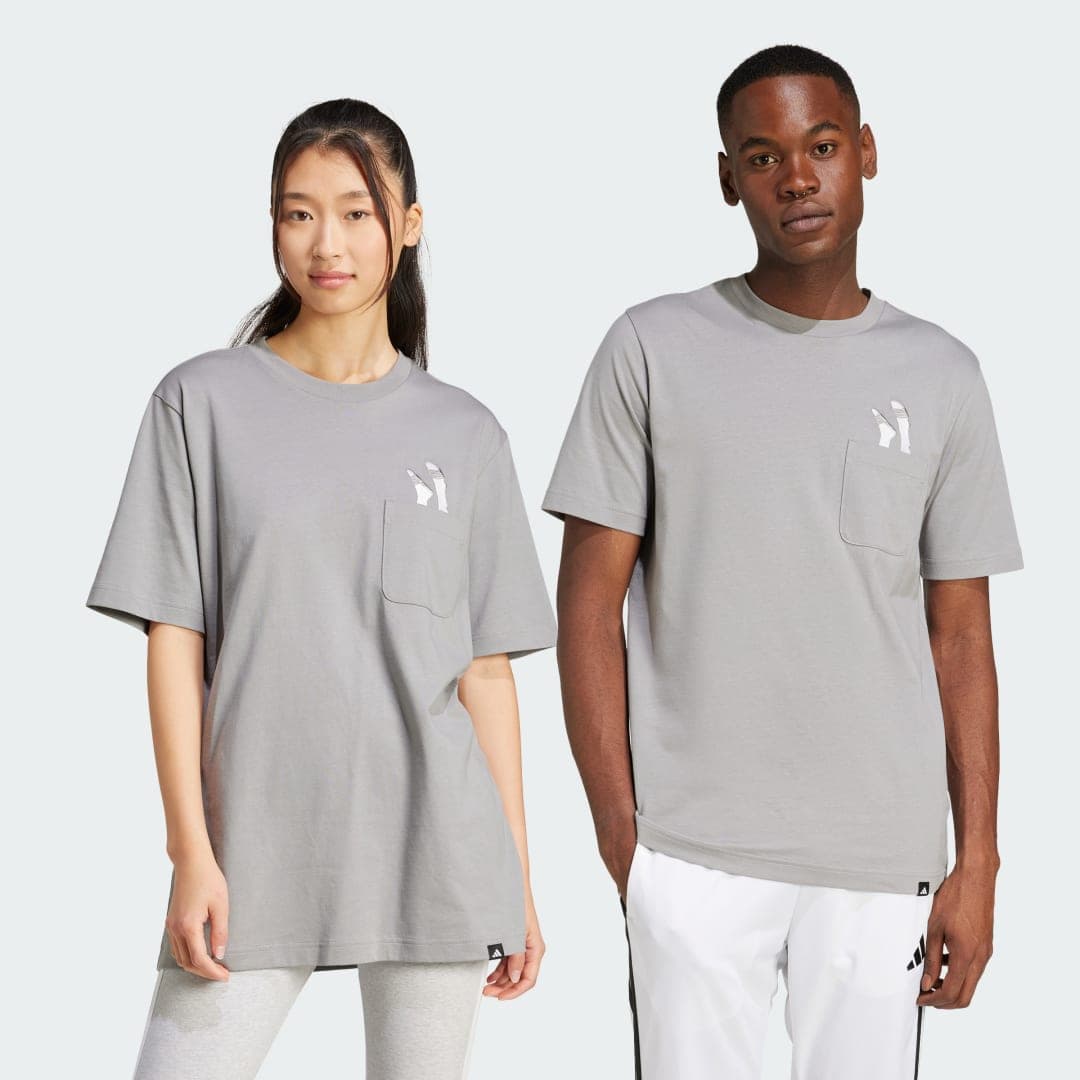 Adidas Lounge Slides Graphic Pocket T-skjorte