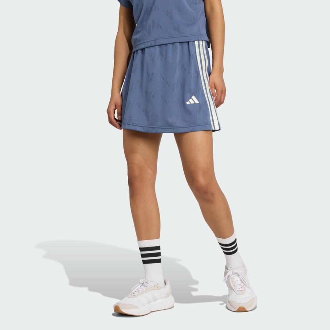 Stadium 3-Stripes Tennis Inspired Jacquard Skjørt med shorts