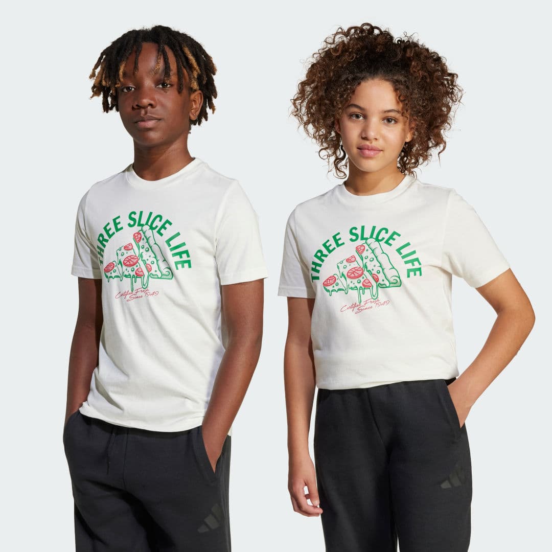 Adidas Lounge Pizza Graphic T-Shirt Kids