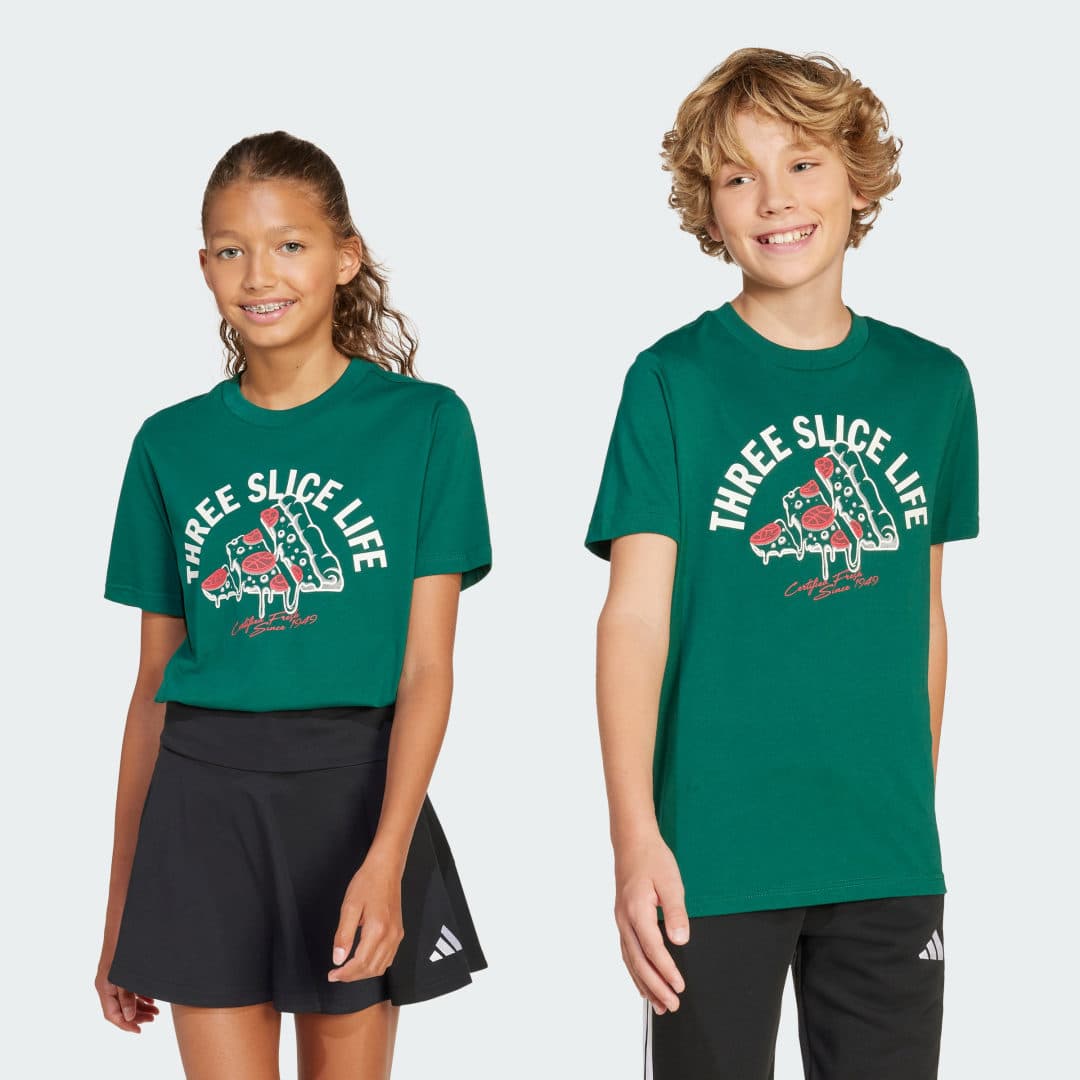 Adidas Lounge Pizza Graphic T-Shirt Kids
