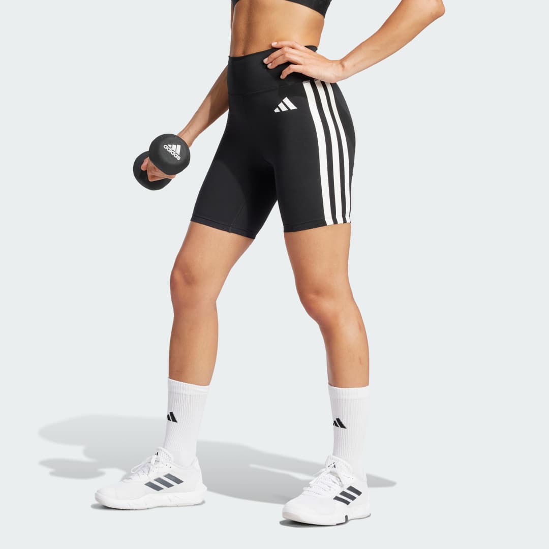 Optime Essentials 3-Stripes Short Tights