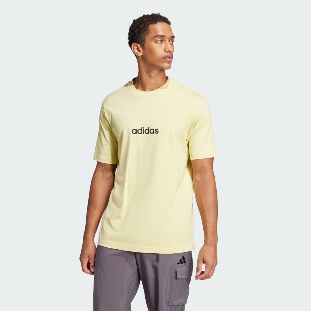 Adidas Essentials Linear Single Jersey T-skjorte