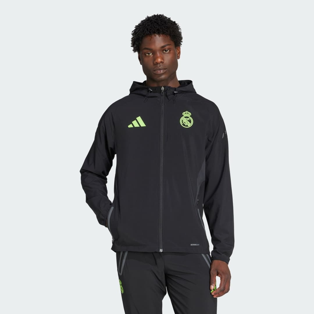 Adidas Real Madrid Tiro 25 Pro Vis Tech Travel Jakke