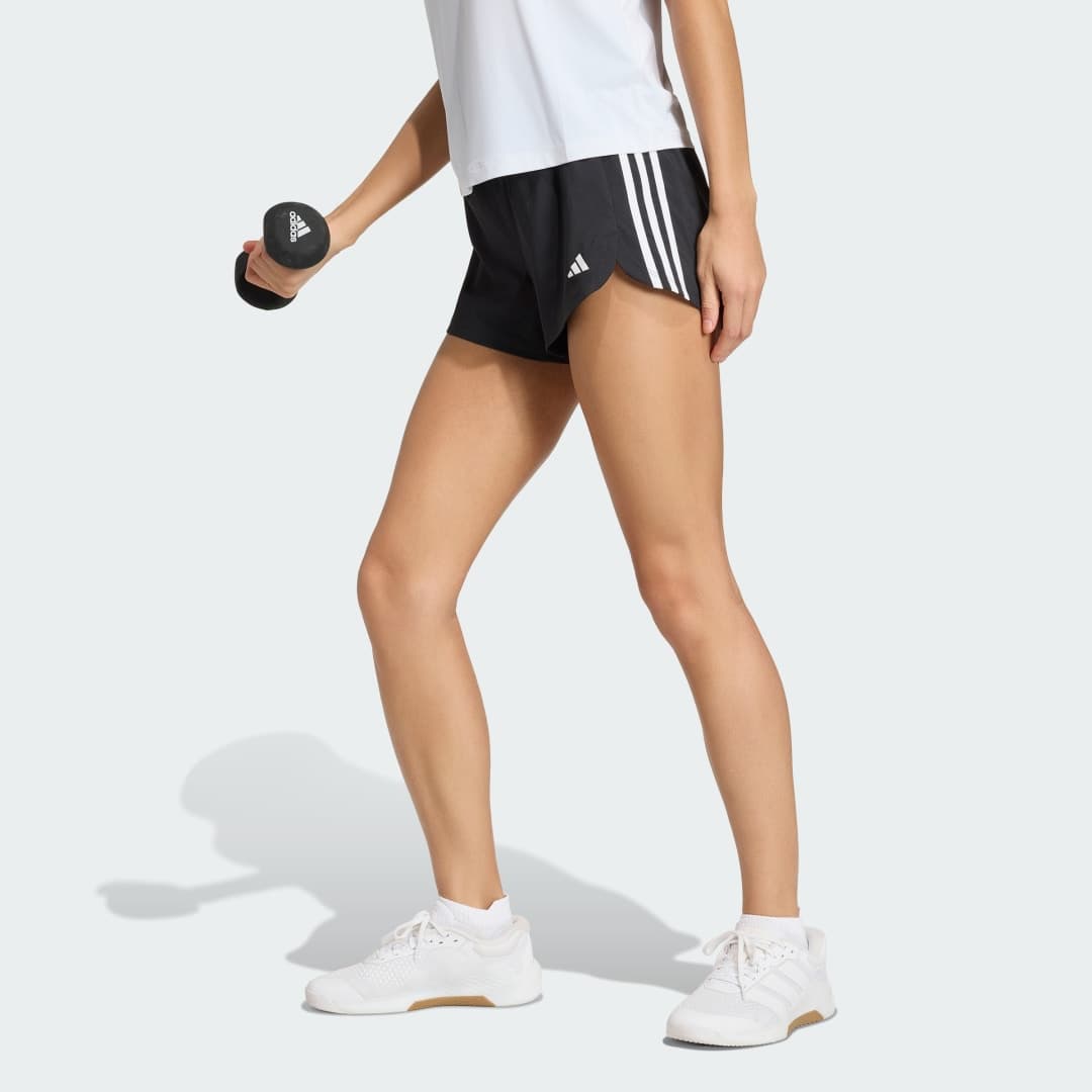 Pacer Training 3-Stripes Woven High-Rise Shorts