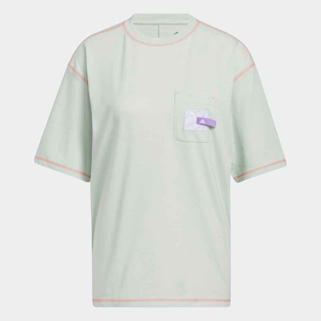 Adidas Sport Statement Boyfriend Pocket T-Shirt