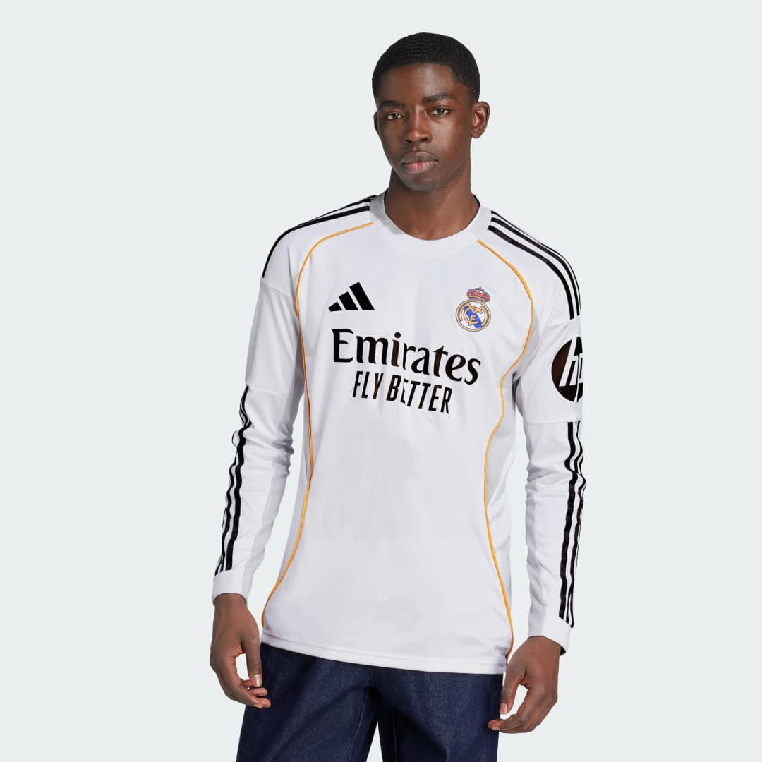 Adidas Real Madrid 25/26 Long Sleeve Hjemmetrøye