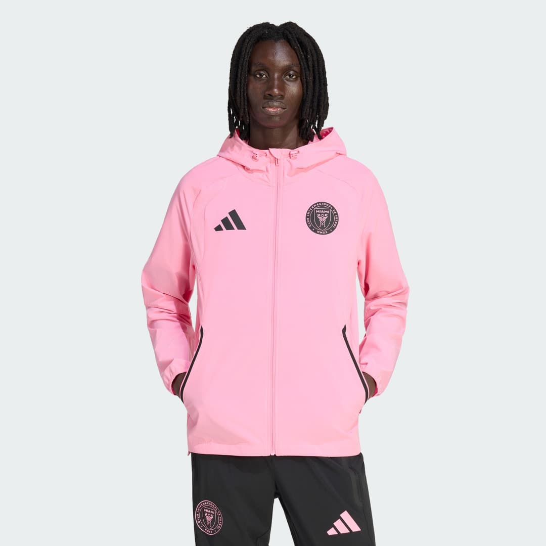 Adidas Inter Miami CF Tiro Travel Full Zip Windbreaker