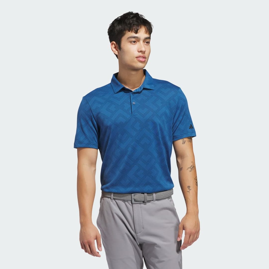 Adidas ULTIMATE365 JACQUARD POLOSKJORTE