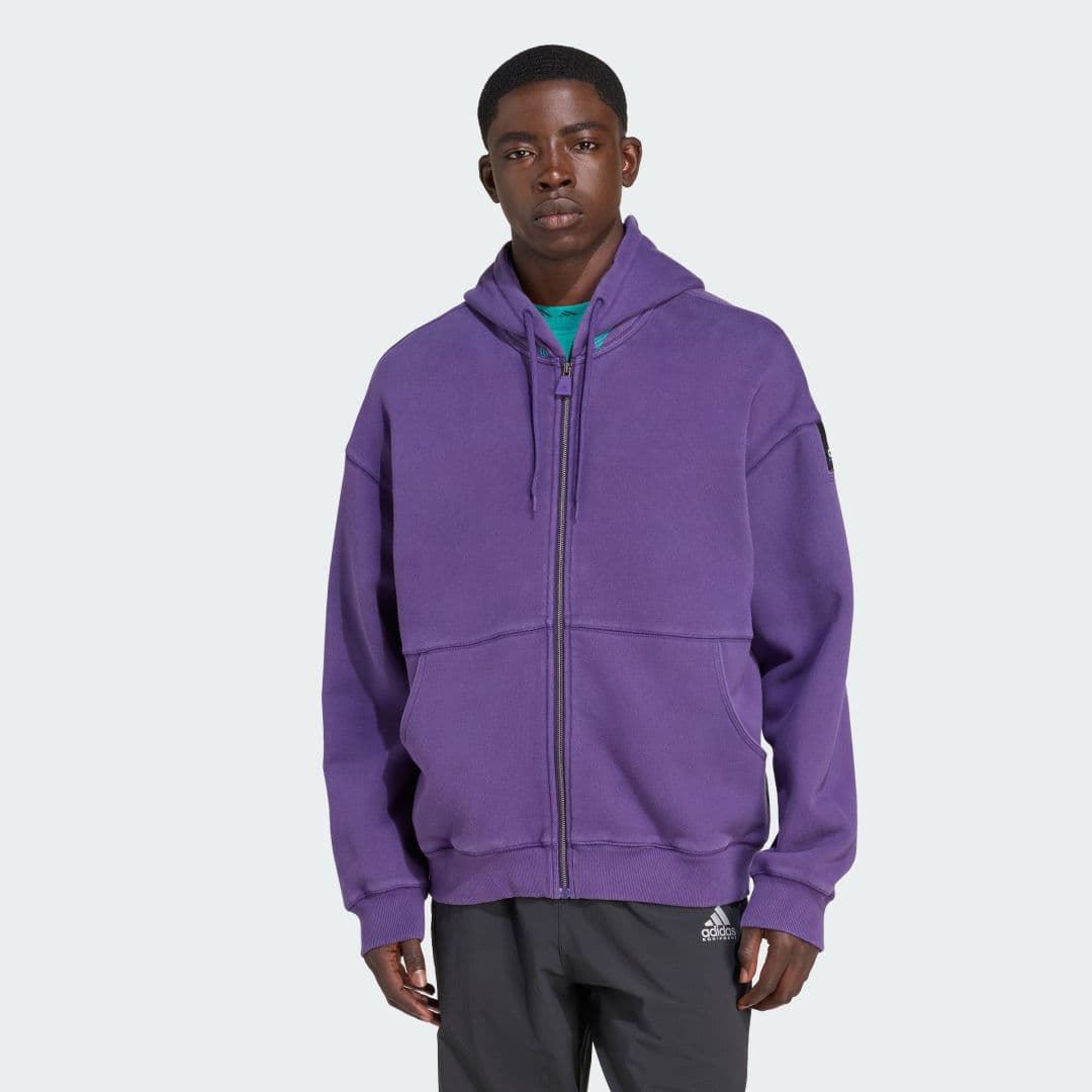 Adidas EQT Fleece Full – Hettegenser med glidelås