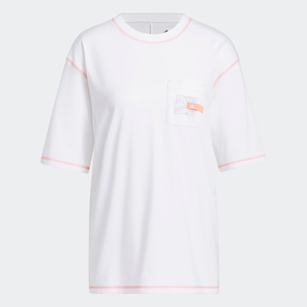 Adidas Sport Statement Boyfriend Pocket T-Shirt