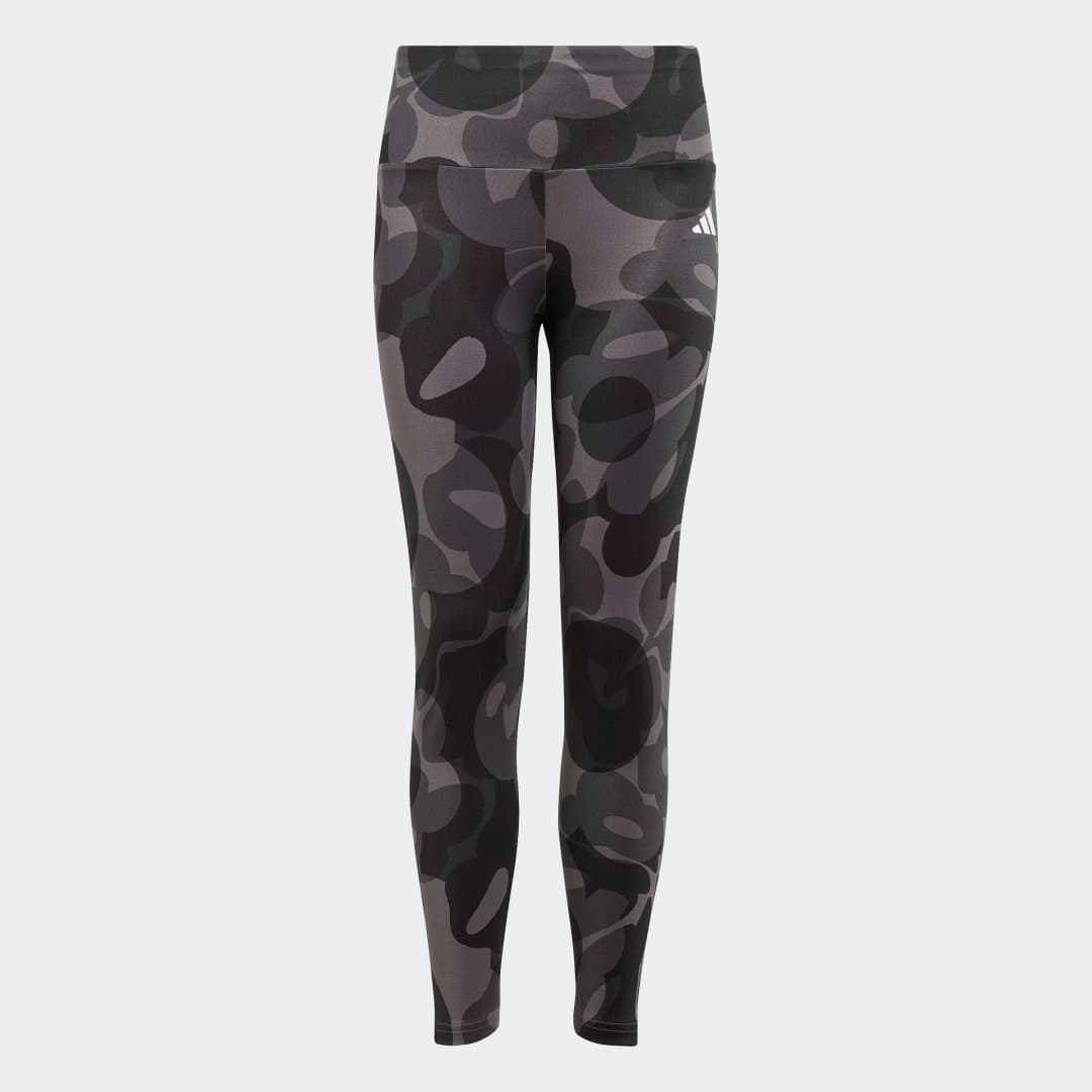 Essentials AEROREADY Seasonal Print High-Waist 7/8 Tights, barn