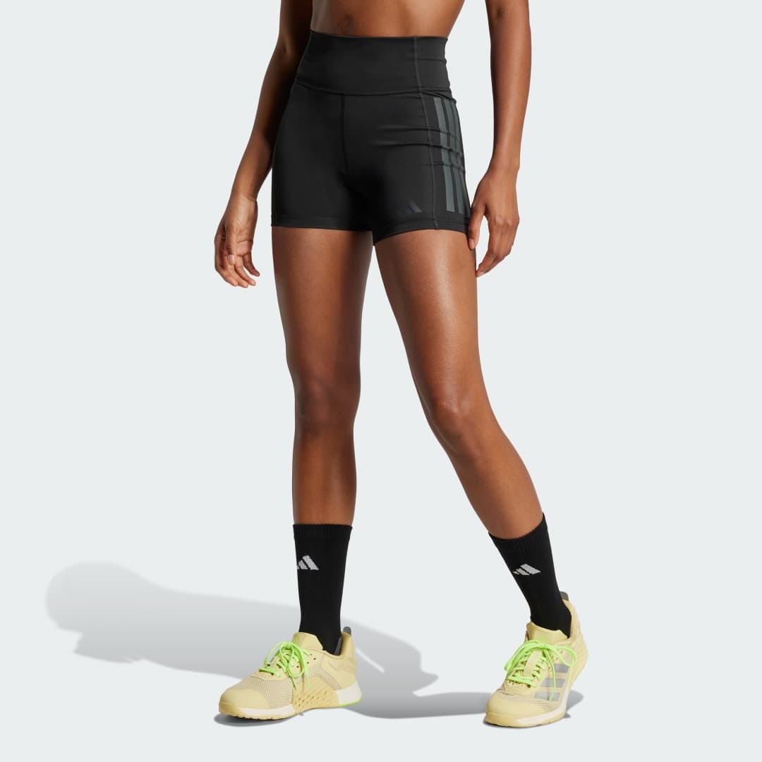 Optimé 3-Stripes 1/4 Short Tights