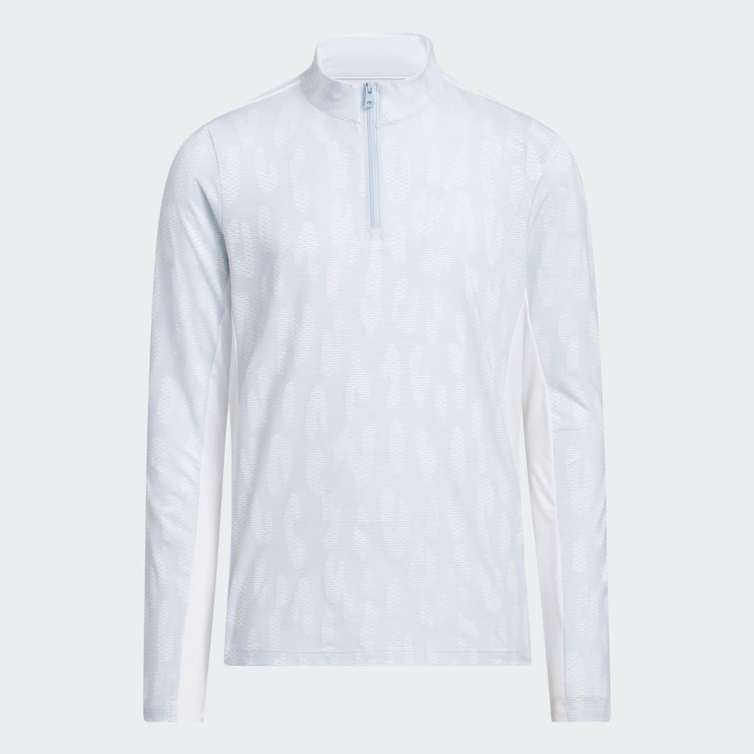 Adidas GIRLS LONG SLEEVE QUARTER ZIP MOCK Polo Shirt