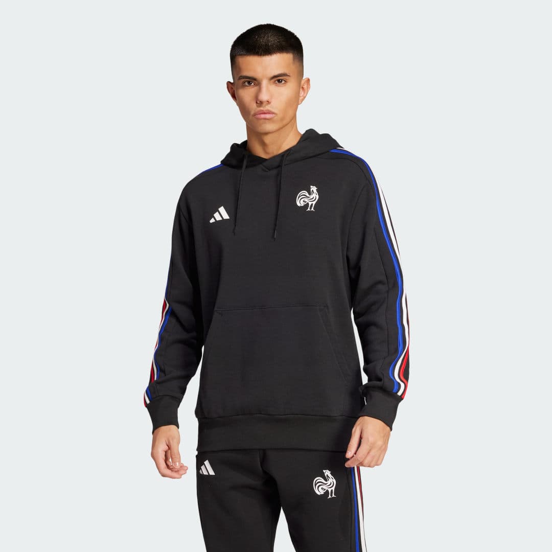 Adidas France Essentials 3-Stripes Hettegenser