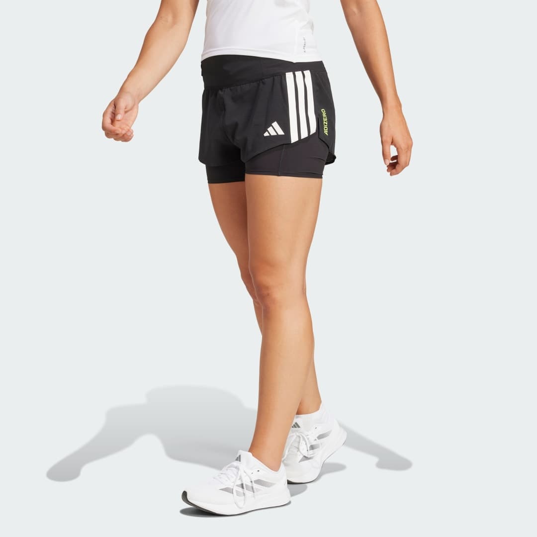 Adidas Adizero Running 2-in-1 Gel Pocket Shorts