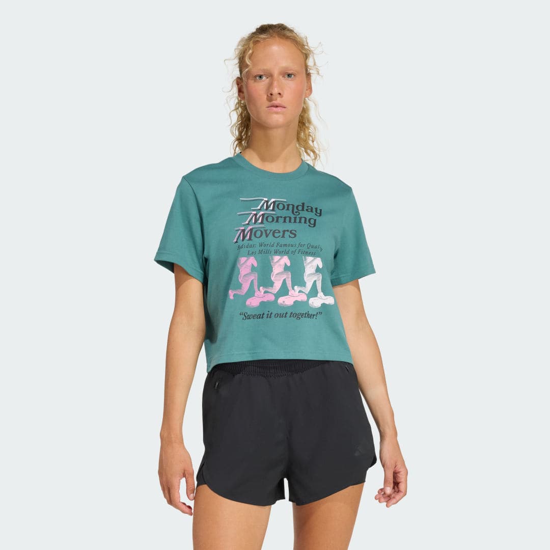 Adidas LESMILLS MOVERS GRAPHIC T-SKJORTE