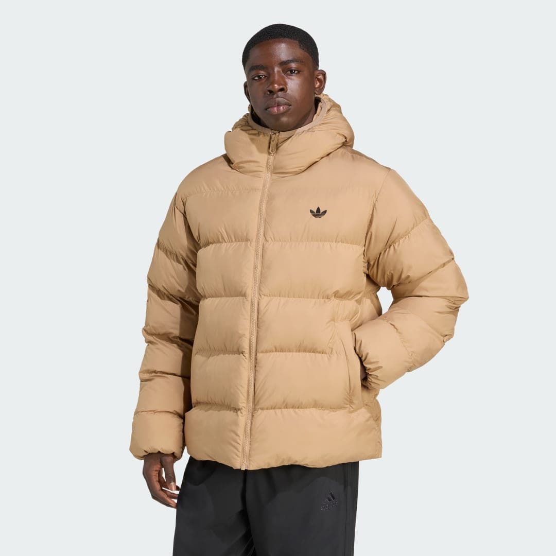 Adidas Tonal Hooded Puffer Jakke