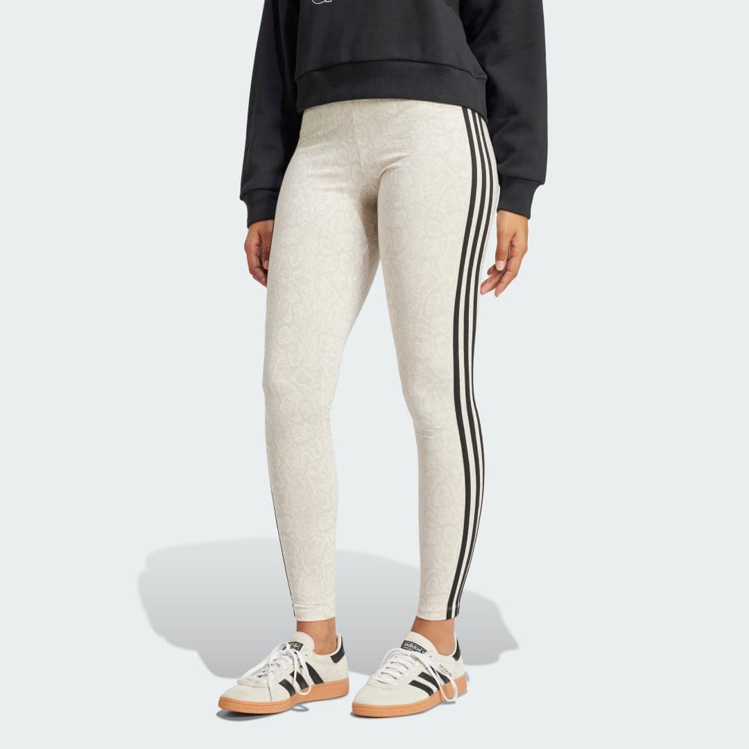 Adidas Snakeskin Allover Print Leggings