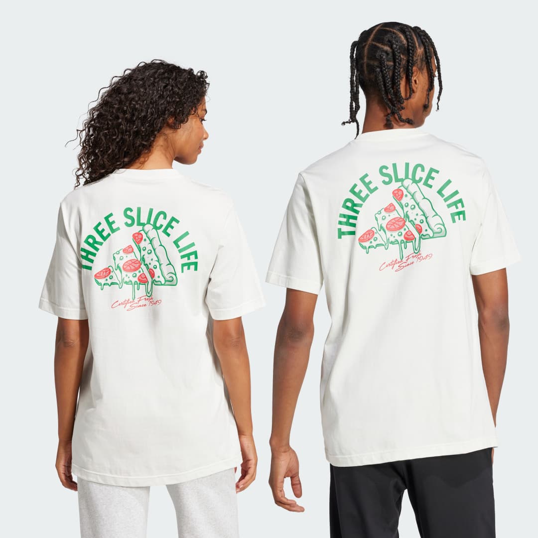 Adidas Lounge Pizza Graphic T-skjorte