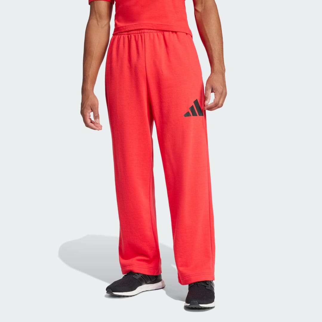 Essentials Wide Leg 3 Bar Logo Bukse