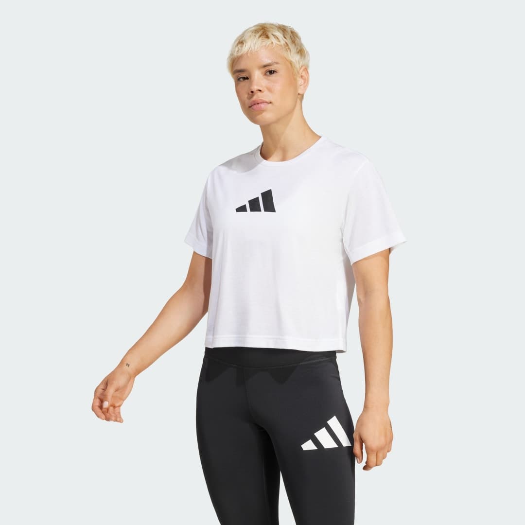 Train Essentials Big Logo Performance Training T-skjorte