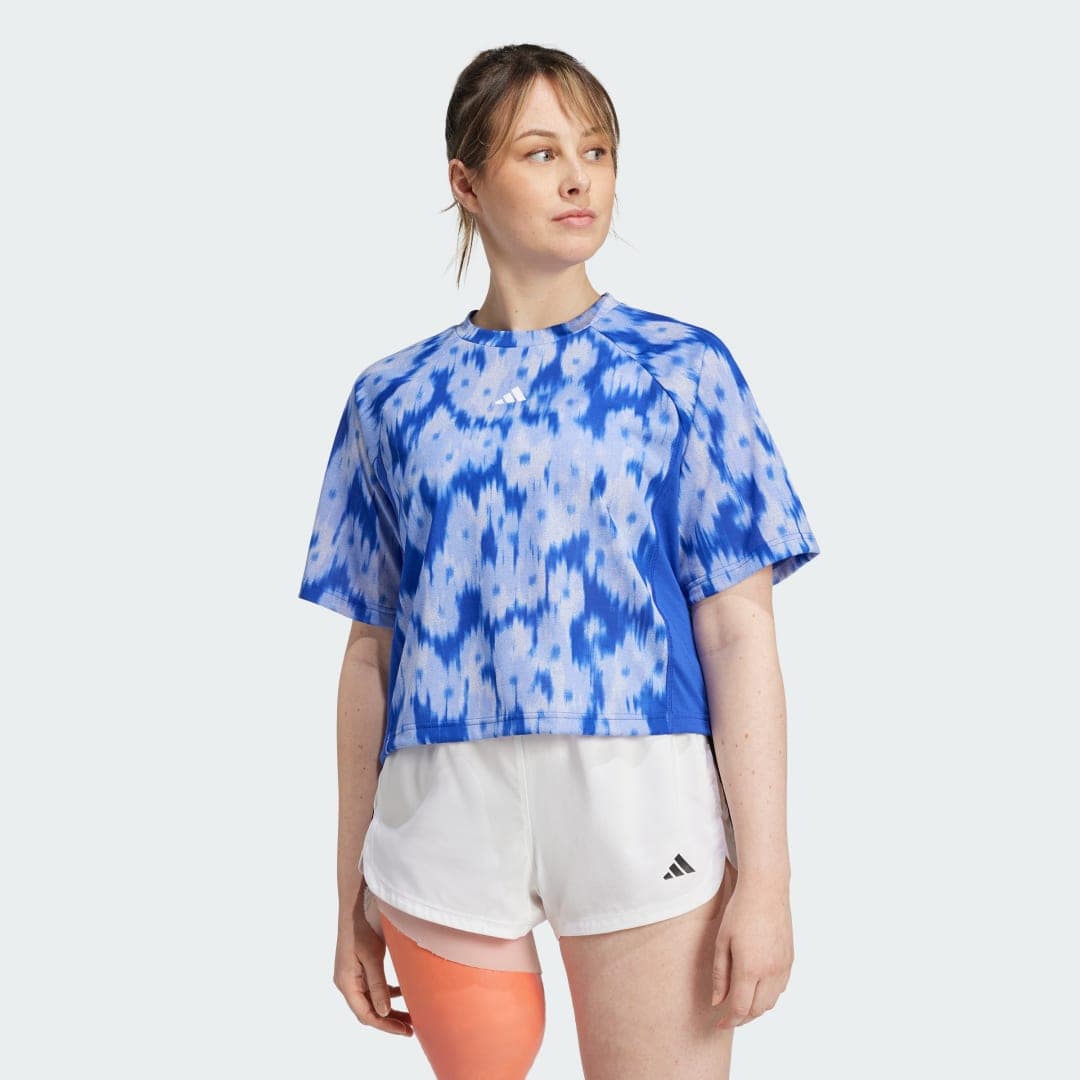 Train Essentials Allover Print Flower Tie-Dye T-Shirt