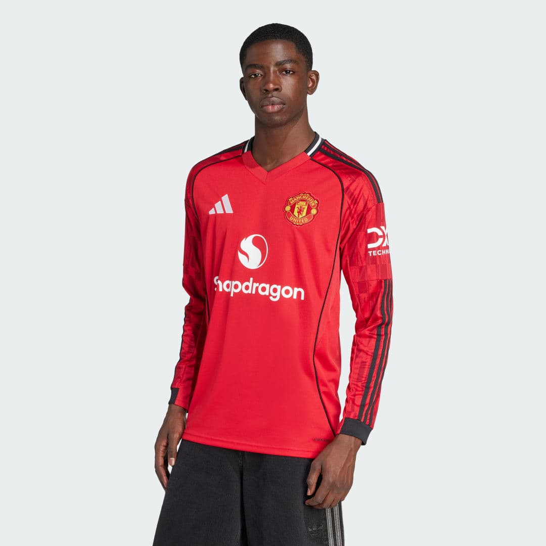Manchester United 25/26 Long Sleeve Hjemmetrøye