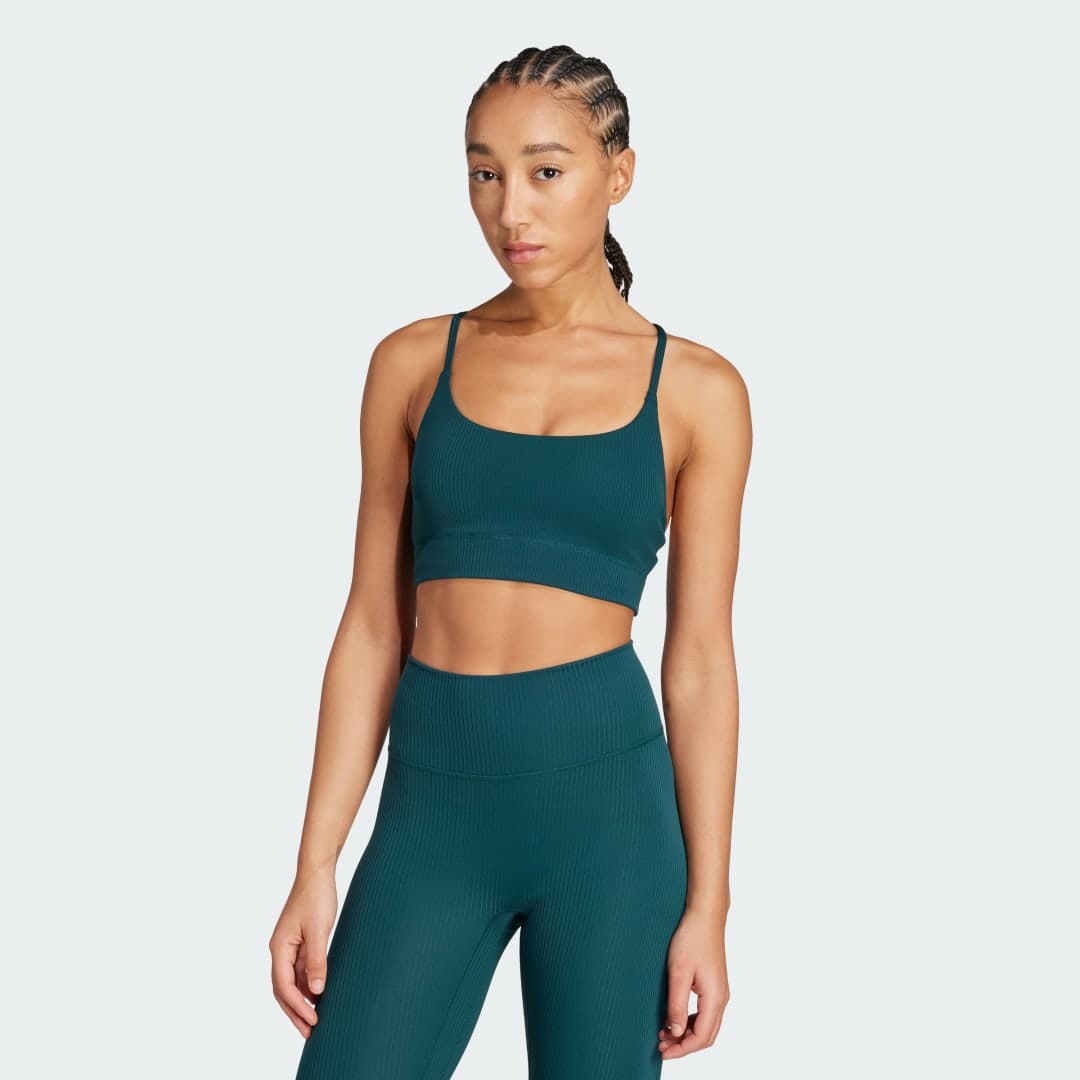 adidas All Me Light Support Rib Bra Long Line BH